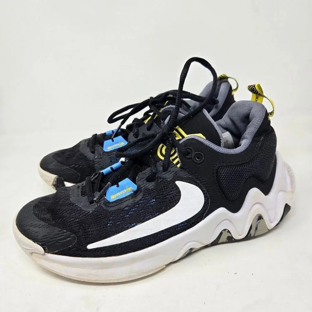 NIKE Giannis Immortality 2 Black White‎ Blue Yellow Size 5Y